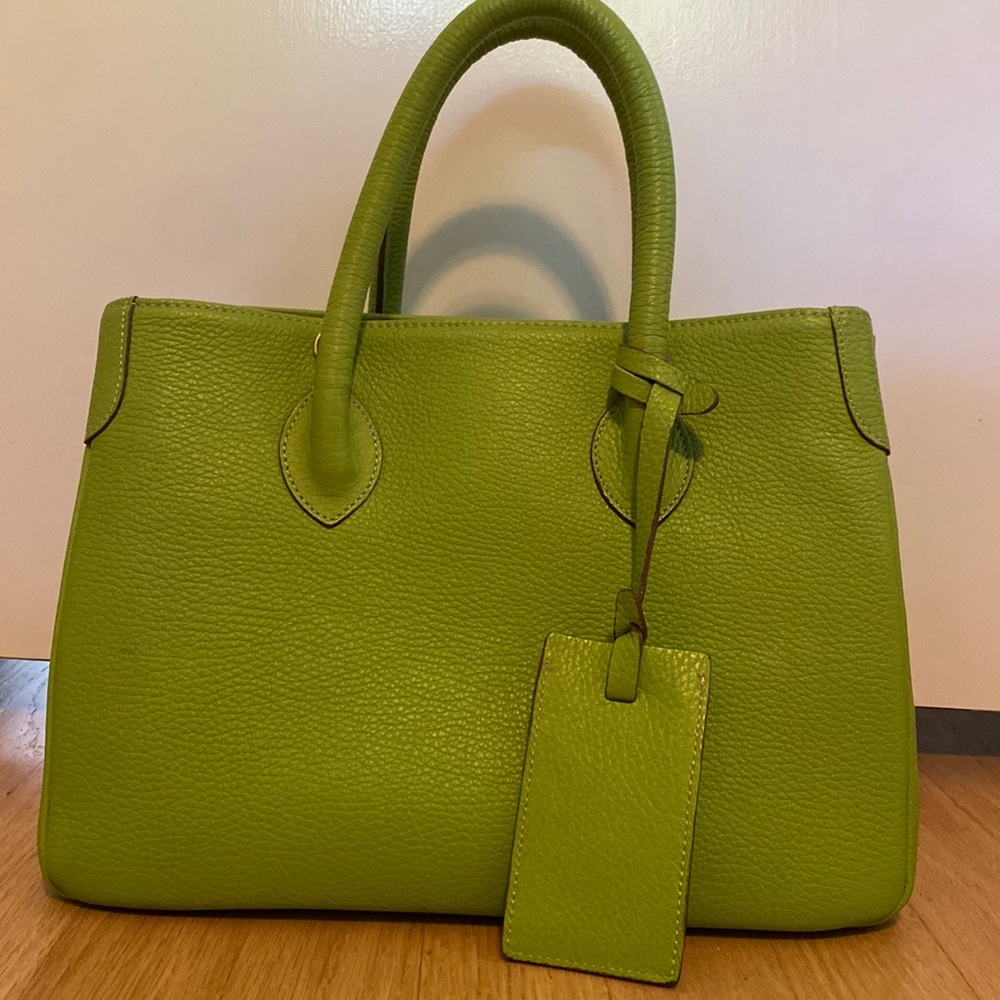 XXI SECOLO BY SUAREZ GREEN HANDBAG
